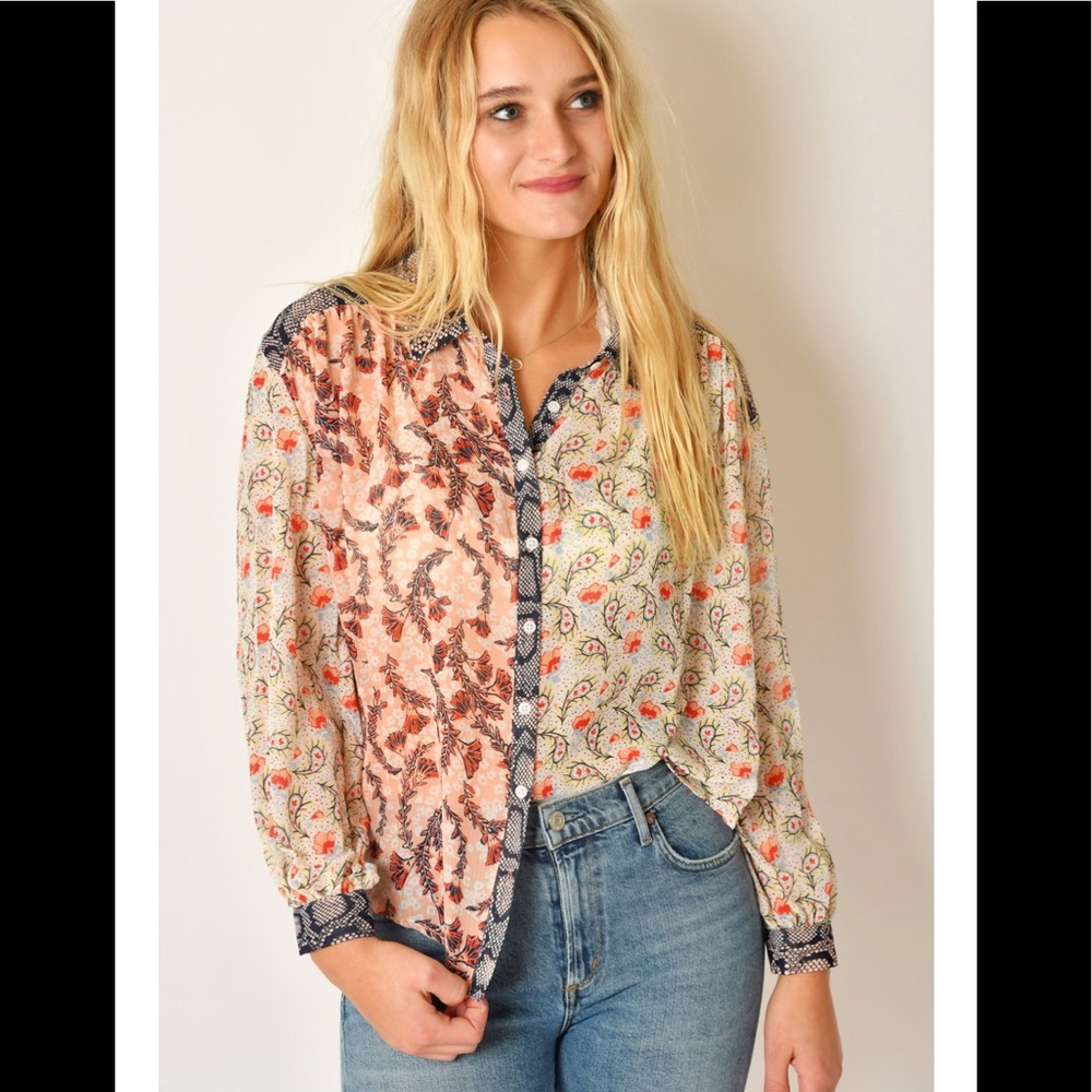 - NWT Free People Dani Buttondown - Picture 4 of 4